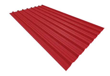 Single Ribbed Trapezoidal (Carmine Red)
